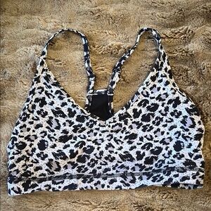 Women's Black and White/ grey Zyia sports bra